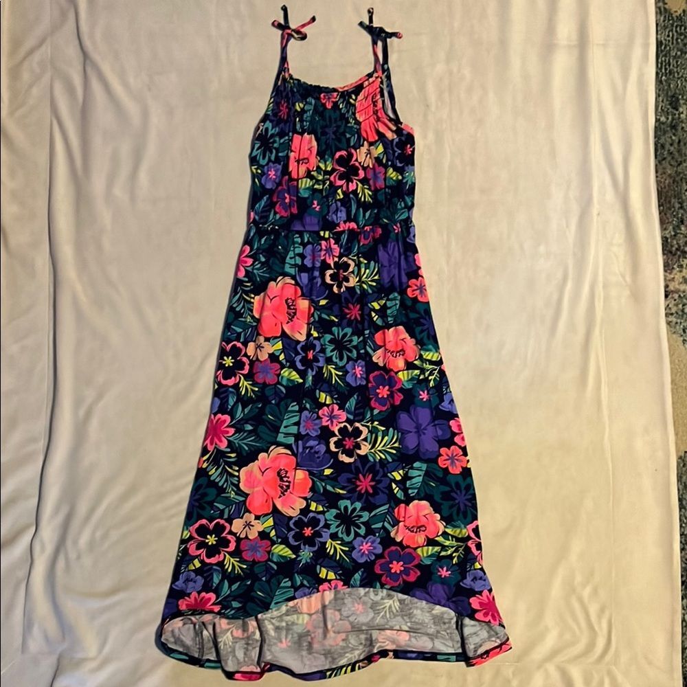 Cherokee Pink and Orange Sleeveless Sundress Casual